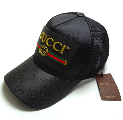 gorra gucci negra original|gorros gucci hombre.